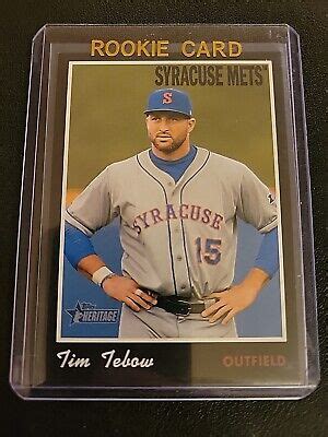 2019 TOPPS HERITAGE MINORS TIM TEBOW 32 BLACK BORDER 50 EBay