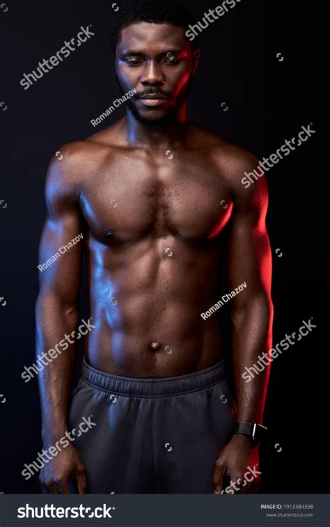 Black Man Naked Torso Posing Camera Stock Photo 1913384398 Shutterstock