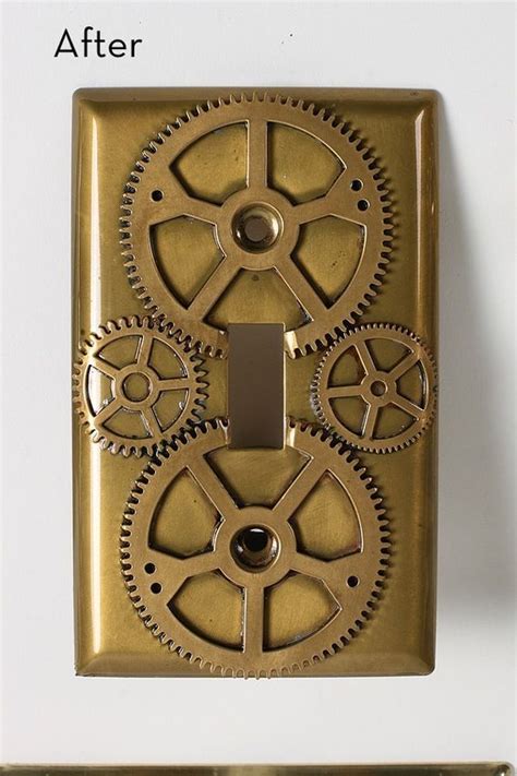 How To Steampunk Light Switch Plates Steampunk Home Decor Steampunk