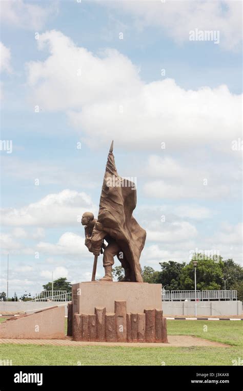 An Independence Monument at Ceremonial Park in the Ugandan capital ...