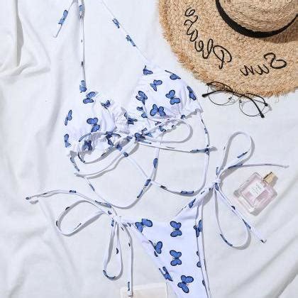 Butterfly Print Sexy Bikini Swimsuit On Luulla