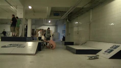 Naked Dumb Skater Boy Making A Fool Of Himself ThisVid
