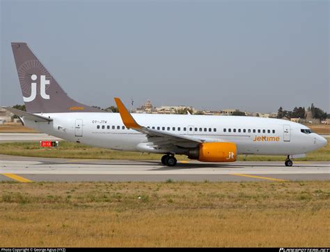 OY JTW Jet Time Boeing 737 7L9 WL Photo By George Agius YYZ ID