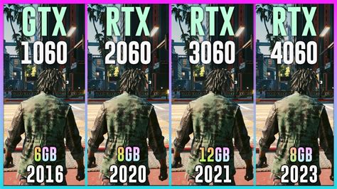 Gtx 1060 Vs Rtx 2060 Vs Rtx 3060 Vs Rtx 4060 Test In 20 Games Youtube