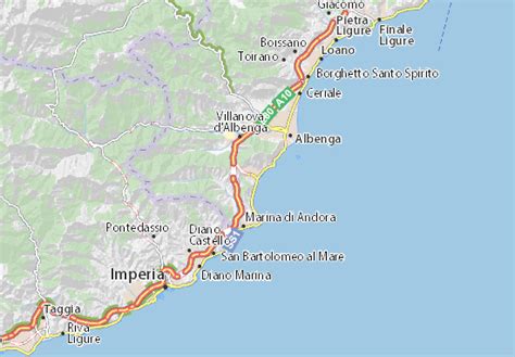 MICHELIN Alassio map - ViaMichelin