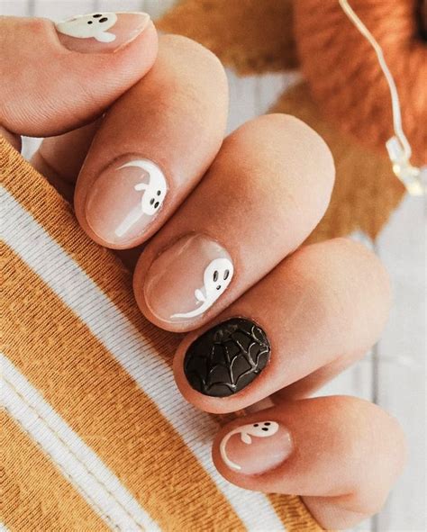 Ghost Nail Art Ideas For Halloween Nails Holloween Nails Cute