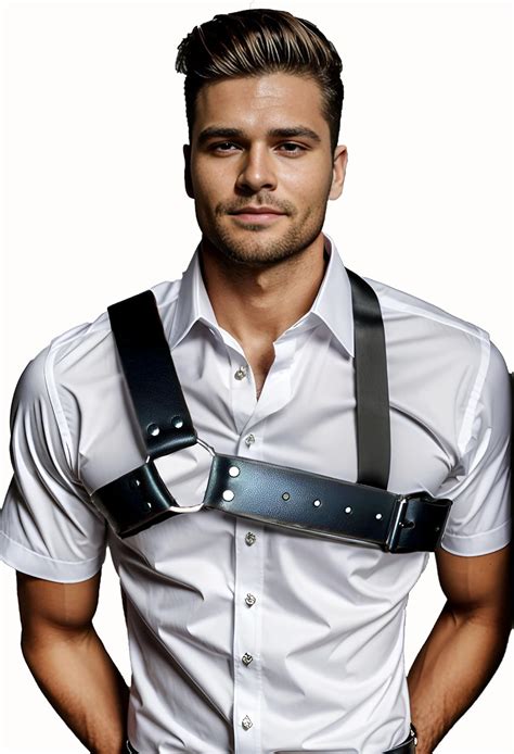 Leather Harness For Men S Adjustable Leather Body Chest Harness Belt