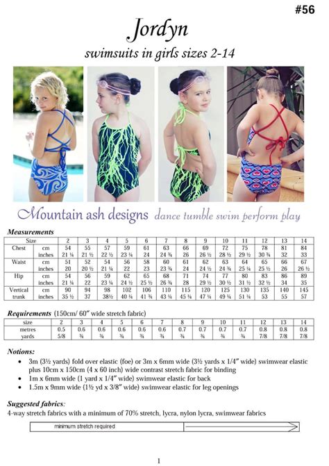 Jordyn Swimsuit Sewing Pattern In Girls Sizes 2 14 Halter Neck Etsy