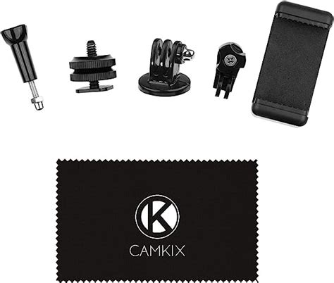 Amazon Camkix Hot Shoe Mount Adapter Kit Compatible With Phone Action Cam To The Flash