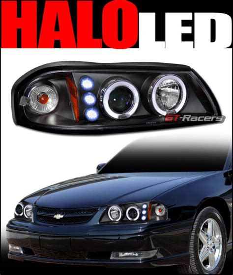 Purchase Blk Drl Led Halo Rims Projector Head Lights Lamp Signal