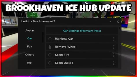 New Ice Hub V Update Brookhaven Script Fluxusdeltahydrogen