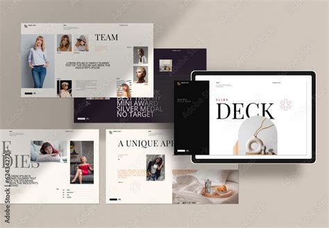 deck  layout stock template adobe stock