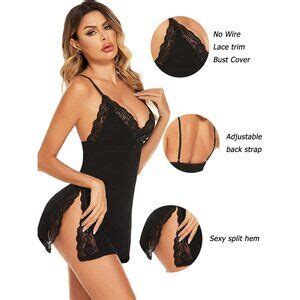 Avidlove Intimates Sleepwear Avidlove Womens Lingerie Sexy Spaghetti Strap Nightgown