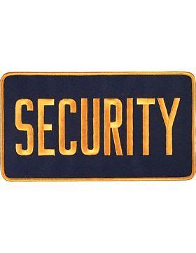 Novelty U N117A Security 5 X 9 Patch Gold On Midnight Blue EBay