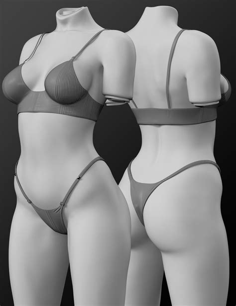 X Fashion Playful Bikini Set For Genesis And Female Daz D