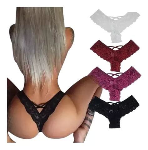 Paquete Panty Bikini Señoras Tanga Cordón De Encaje Sexy MercadoLibre