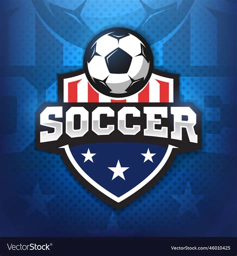 Soccer Ball Football Logo Sport Games Royalty Free Vector