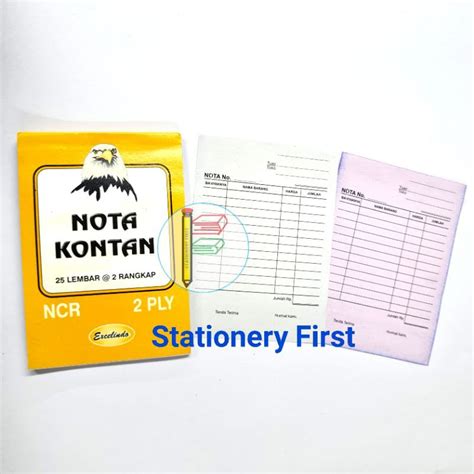 Jual Buku Nota K2 Excelindo Nota Kontan Kecil 2 Ply Ncr Nota Kontan