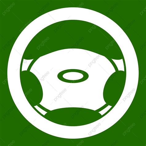 Car Steering Wheel Clipart Vector Steering Green Car Wheel Simple