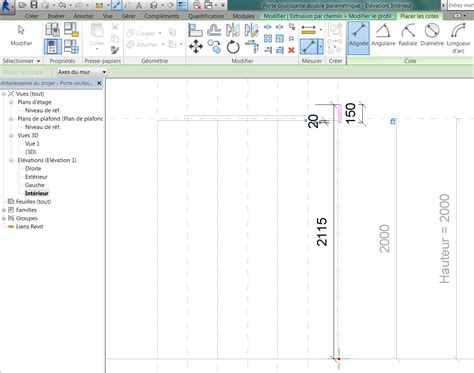 Revit M Mo Revit Famille Porte Coulissante Vantaux Param Trique