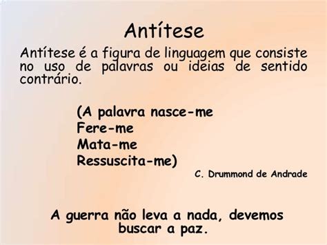 Antitese Exemplo - Exemplos De Frases Antítese _ Figuras de linguagem: resumo e exemplos ...