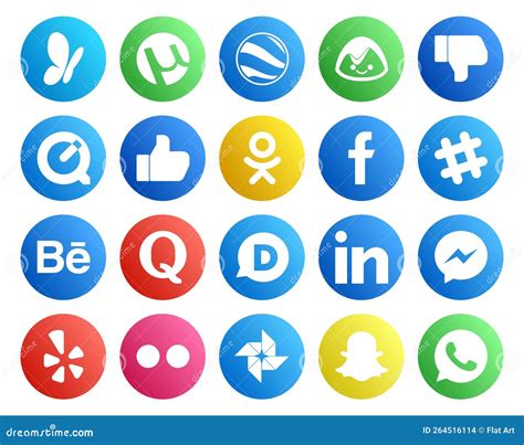 20 Social Media Icon Pack Including Yelp Linkedin Facebook Disqus