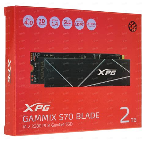 SSD диск 2ТБ M.2 ADATA "XPG GAMMIX S70 BLADE" AGAMMIXS70B-2T-CS ...