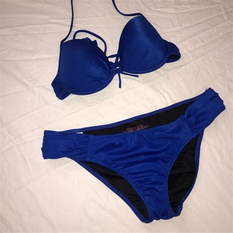 Victoria S Secret Swim Victoria Secret Royal Blue Bikini Set Poshmark