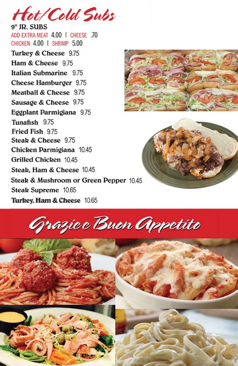 Our menu - Mamma Lucia Italian Eatery