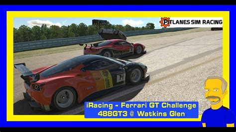 IRacing Ferrari GT Challenge 488GT3 Watkins Glen YouTube