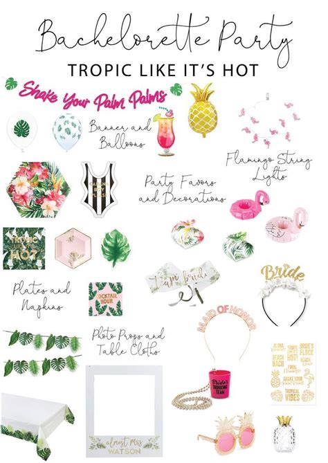 Tropic Like It S Hot Bachelorette Party The Party Darling Tropical Bachelorette Tropical
