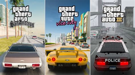 Gta Iii Vice City San Andreas All Three Gta Maps In One Game