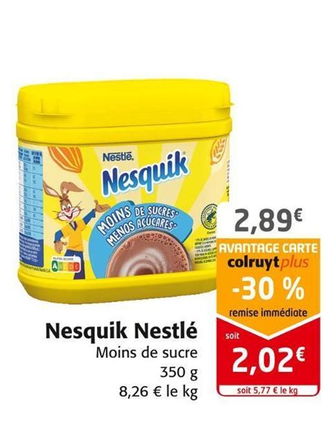 Promo Nestl Nesquik Chez Colruyt