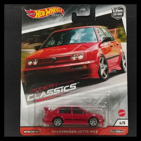Jual Hot Wheels Premium Original VOLKSWAGEN JETTA MK3 Ban Karet Warna Merah Shopee Indonesia