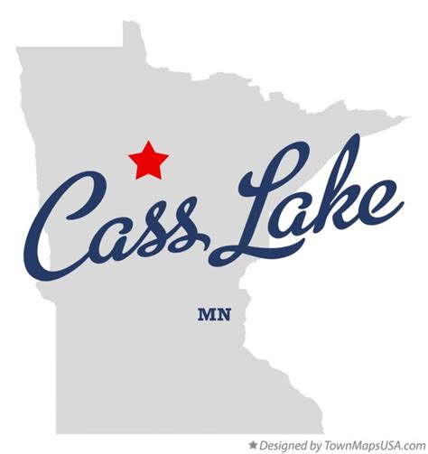 Map of Cass Lake, MN, Minnesota