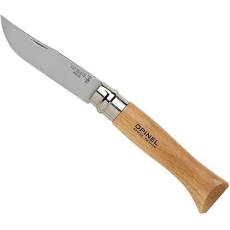 Opinel Couteau N Inox Tradition Manche Cm Hetre Virole