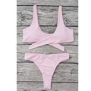 Swim High Cut Sexy Cheeky Thong Pink Knot Bikini Set Poshmark