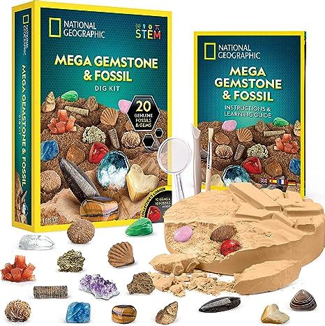 National Geographic Kits De Fouille De M Ga Fossiles Et De Pierres