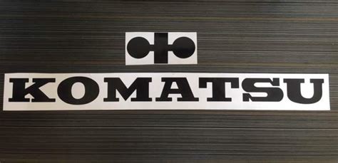 Komatsu Logo Aftermarket Cut Out Sticker Aftermarket Old Komatsu