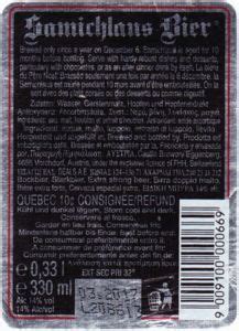 Drink Label: Samichlaus Classic (Brauerei Schloss Eggenberg, AustriaCol ...