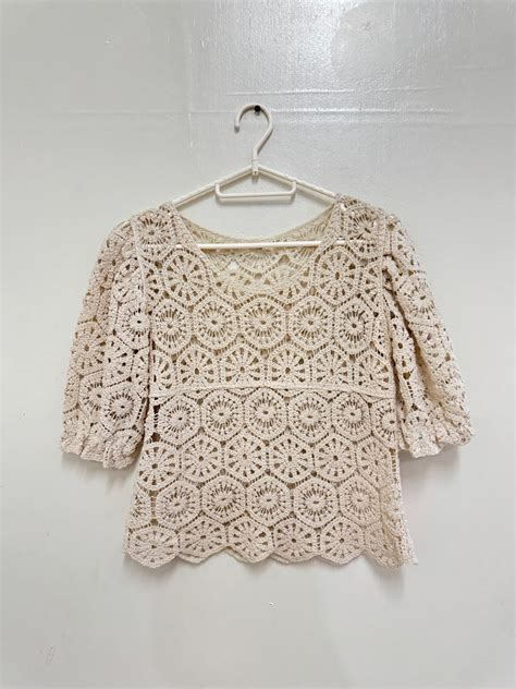 Beach Coverup Nude Top Women S Fashion Tops Blouses On Carousell