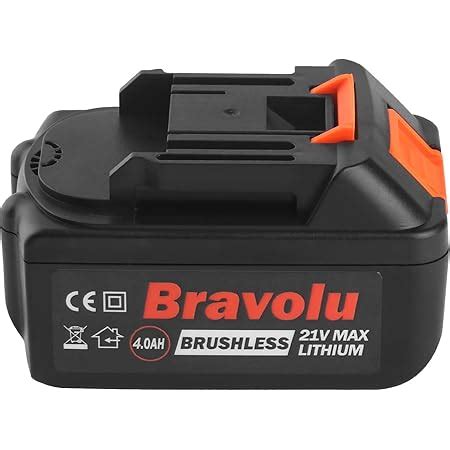 Bravolu 21V Max XR Batterie, Lithium-ION, 4.0Ah : Amazon.fr: Bricolage