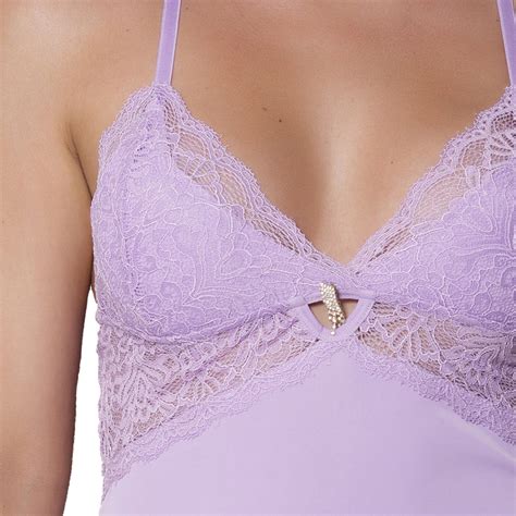 Camisola Costa Nua Gabi Lingerie Curta Renda Sem Bojo Sensual Pijama Sexy Branco Compre Agora
