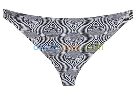 Men S Pouch Bikini Briefs Thong Bottom Brief Back Printed Spandex Underwear MUS206