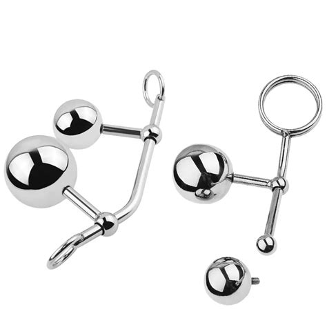 Big Anal Plug Metal Hook Removable Ball Double Adult Sexy Toys Plugue Feminino Masajeador De