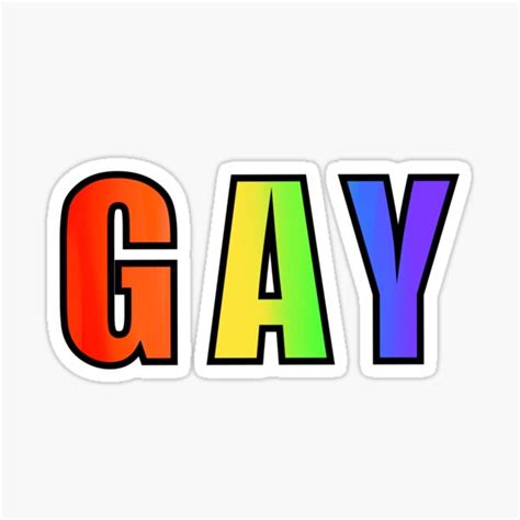 Gay Sticker Sticker By Bluemakes Redbubble