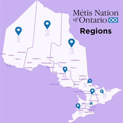 Mno Regional Map Métis Nation Of Ontario Youth Council