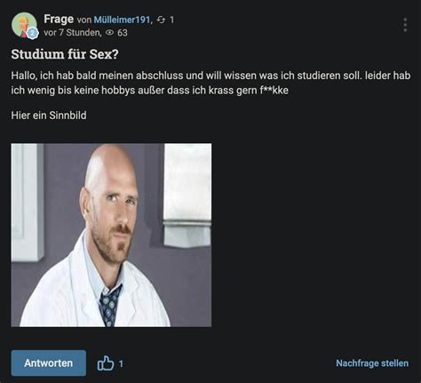 Studium F R Sex R Wirklichgutefrage