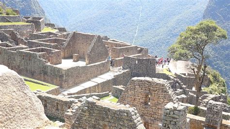 Inca Historical Sanctuary Of Machu Picchu Peru South America Stock