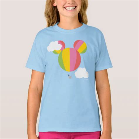 Mickey Mouse Hot Air Balloon Icon T Shirt Zazzle